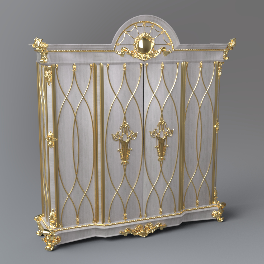 Luxury Ornate Wardrobe AQ3D Daz Content