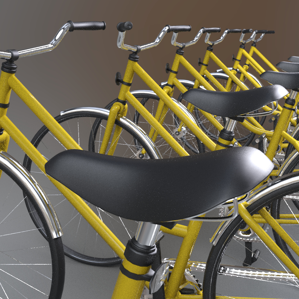 Modern Bicycle Parking Shelter with Bike Racks AQ3D Daz Content