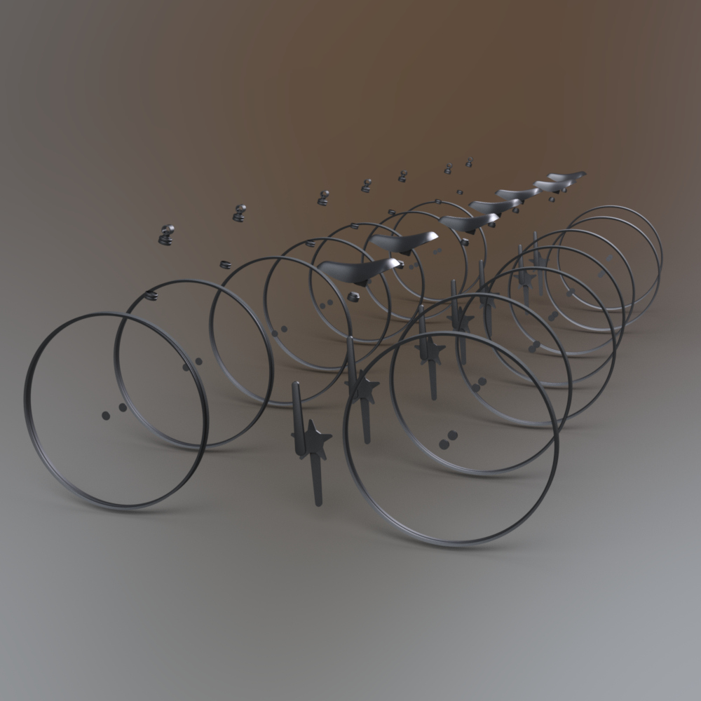 Modern Bicycle Parking Shelter with Bike Racks AQ3D Daz Content