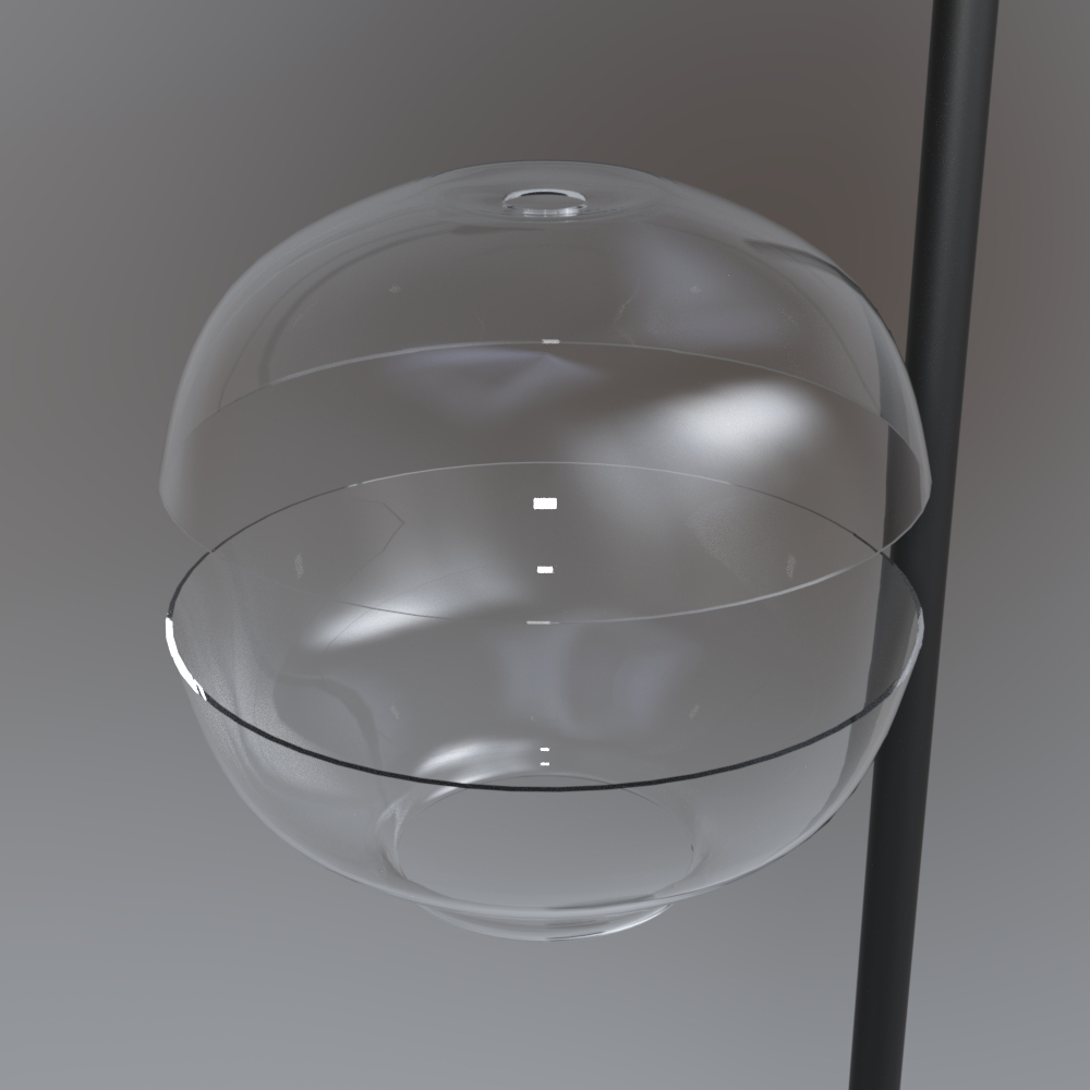 Modern Gold and Black Floor Lamp AQ3D Daz Content