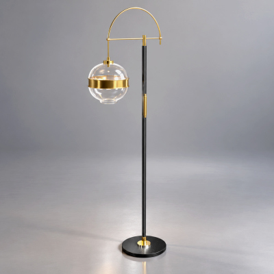 Modern Gold and Black Floor Lamp AQ3D