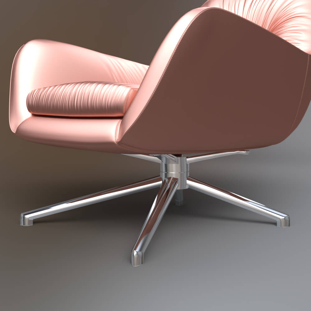 Modern Lounge Chair &amp Side Table 3D Model AQ3D Daz Content