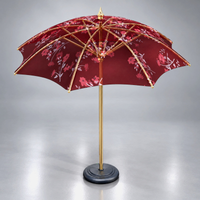 Modern Outdoor Patio Umbrella With Round Base AQ3D