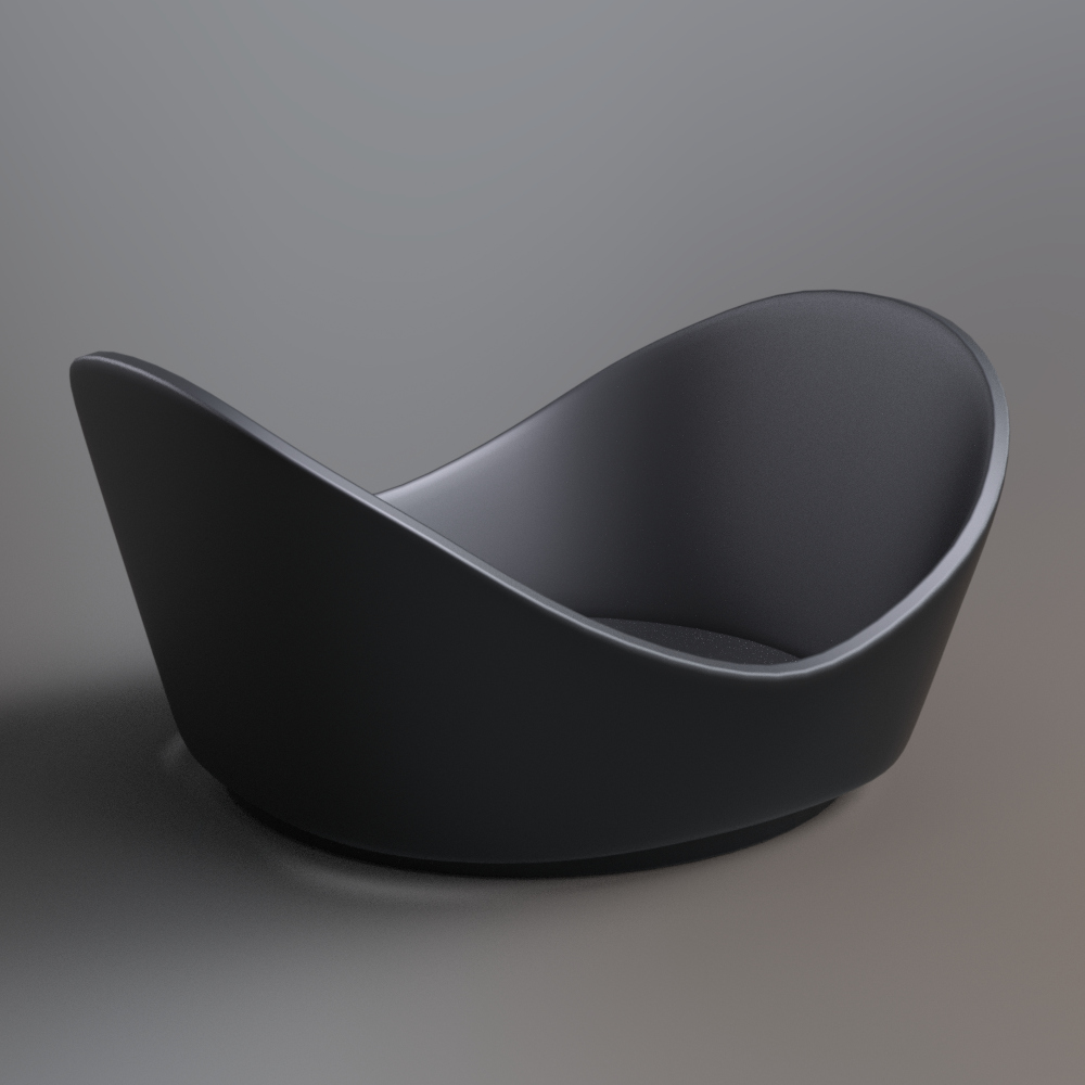 Modern Upholstered Accent Chair with Matching Ottoman AQ3D Daz Content