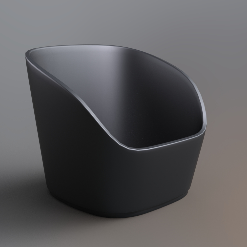 Modern Upholstered Accent Chair with Matching Ottoman AQ3D Daz Content