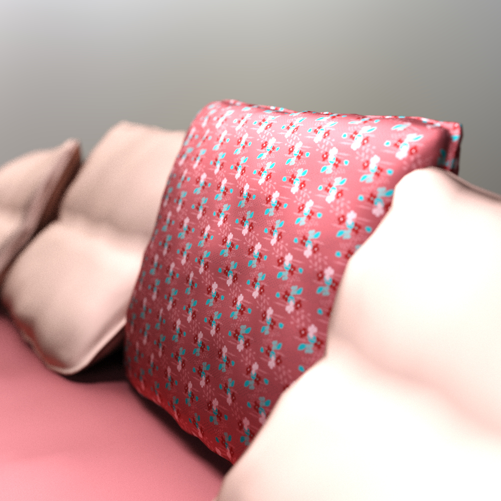 Modern Upholstered Daybed AQ3D Daz Content