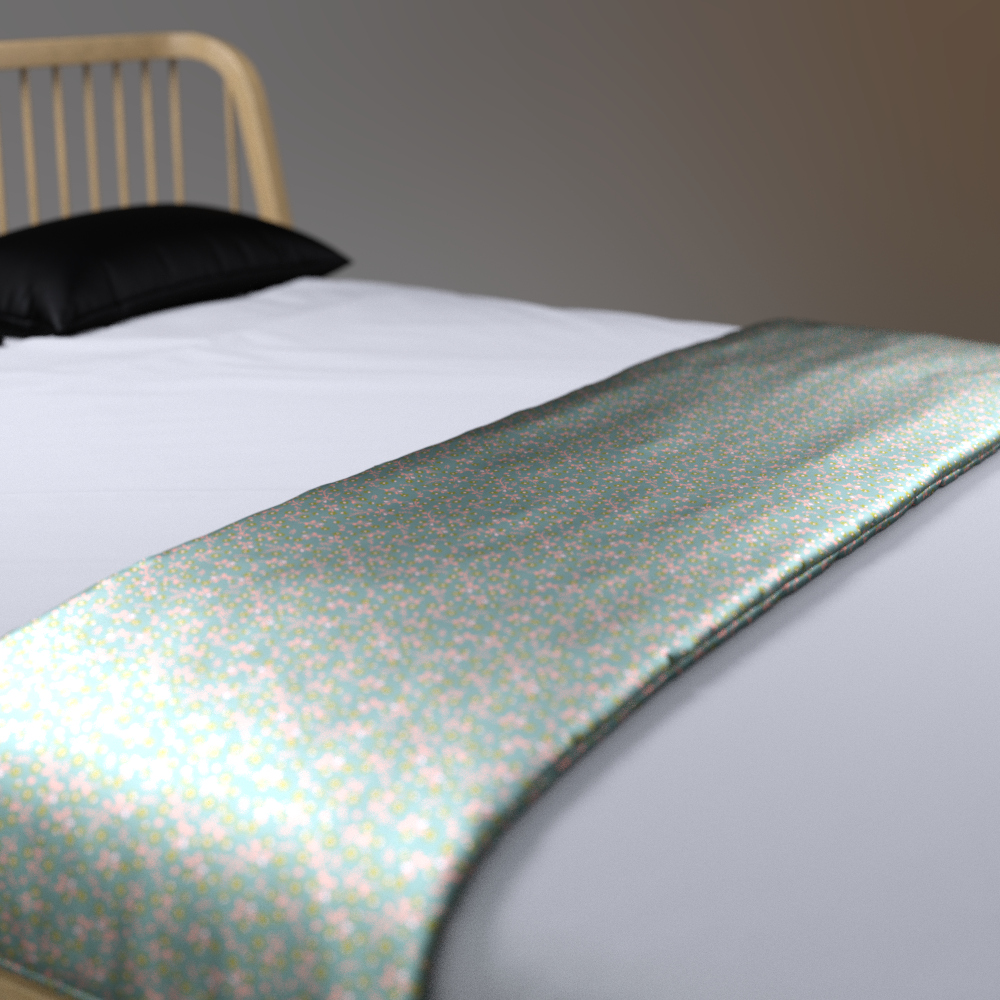 Modern Wooden Bed with Black Bedding AQ3D Daz Content