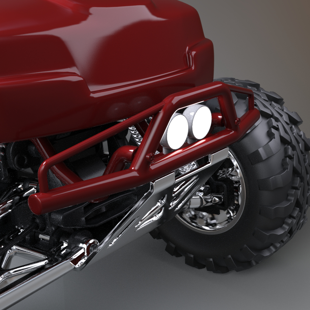 Rc Monster Truck 3D Model With Remote Controller Aq3D Daz Content