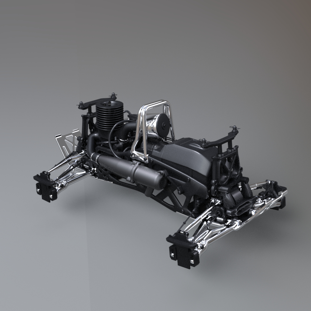 Rc Monster Truck 3D Model With Remote Controller Aq3D Daz Content