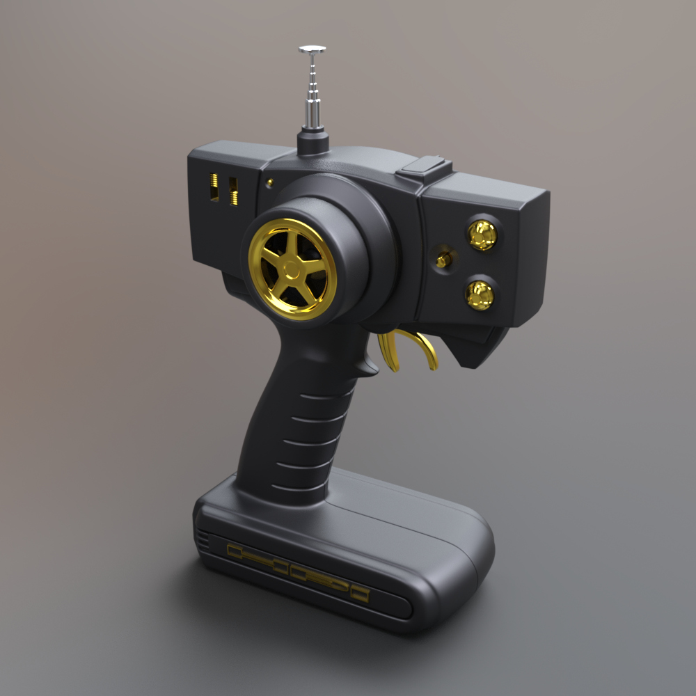 Rc Monster Truck 3D Model With Remote Controller Aq3D Daz Content