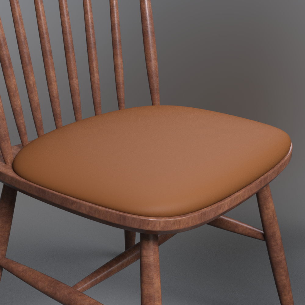 Round Dining Table with 3 Wooden Chairs AQ3D Daz Content