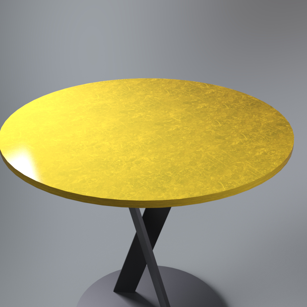 Round Dining Table with 3 Wooden Chairs AQ3D Daz Content