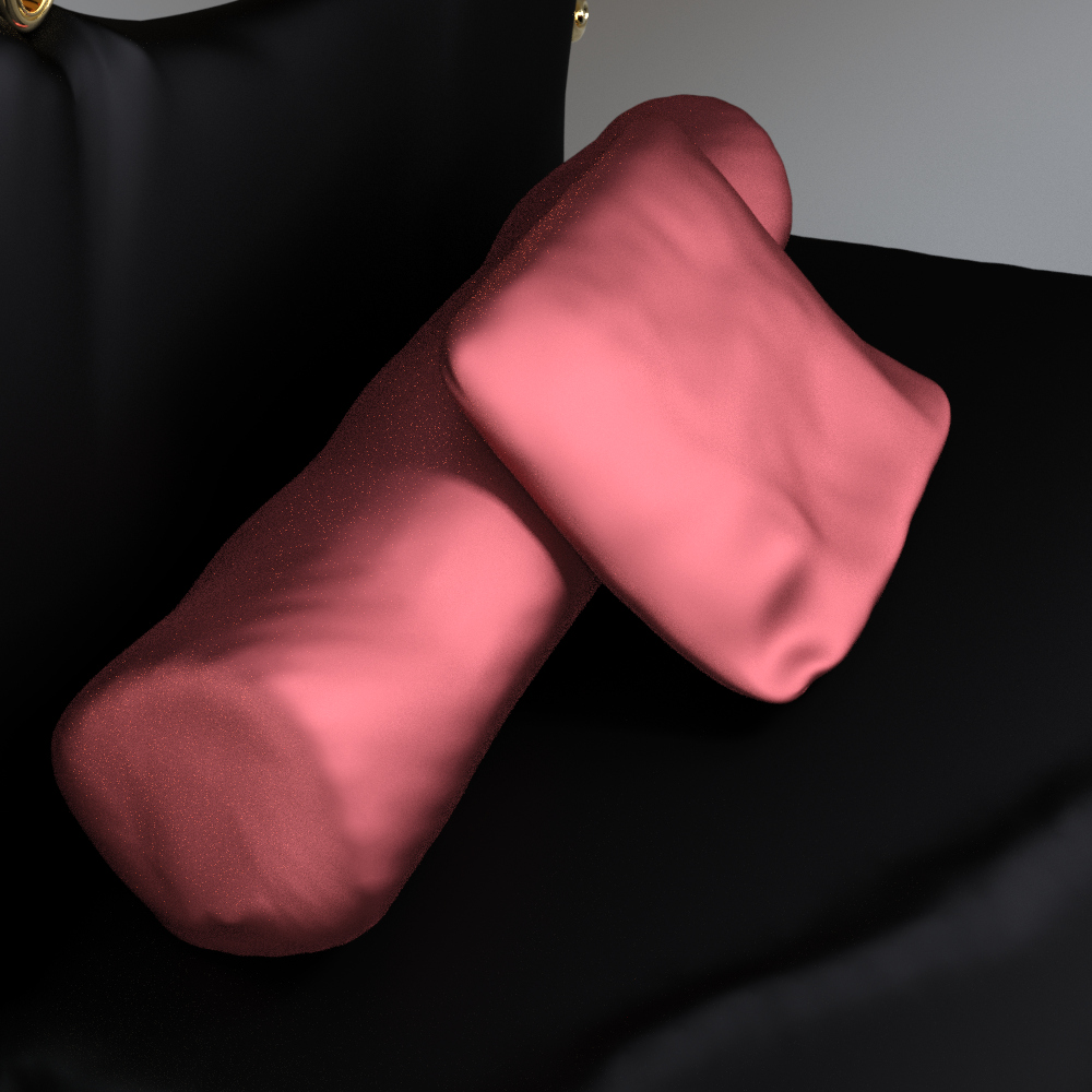 Royal Luxury Upholstered Bed with Gold Frame AQ3D Daz Content
