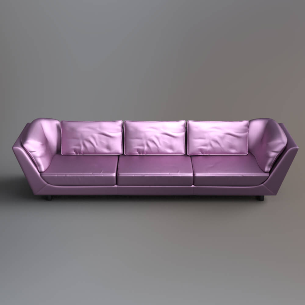 Stylish Sofa 3D Model AQ3D Daz Content
