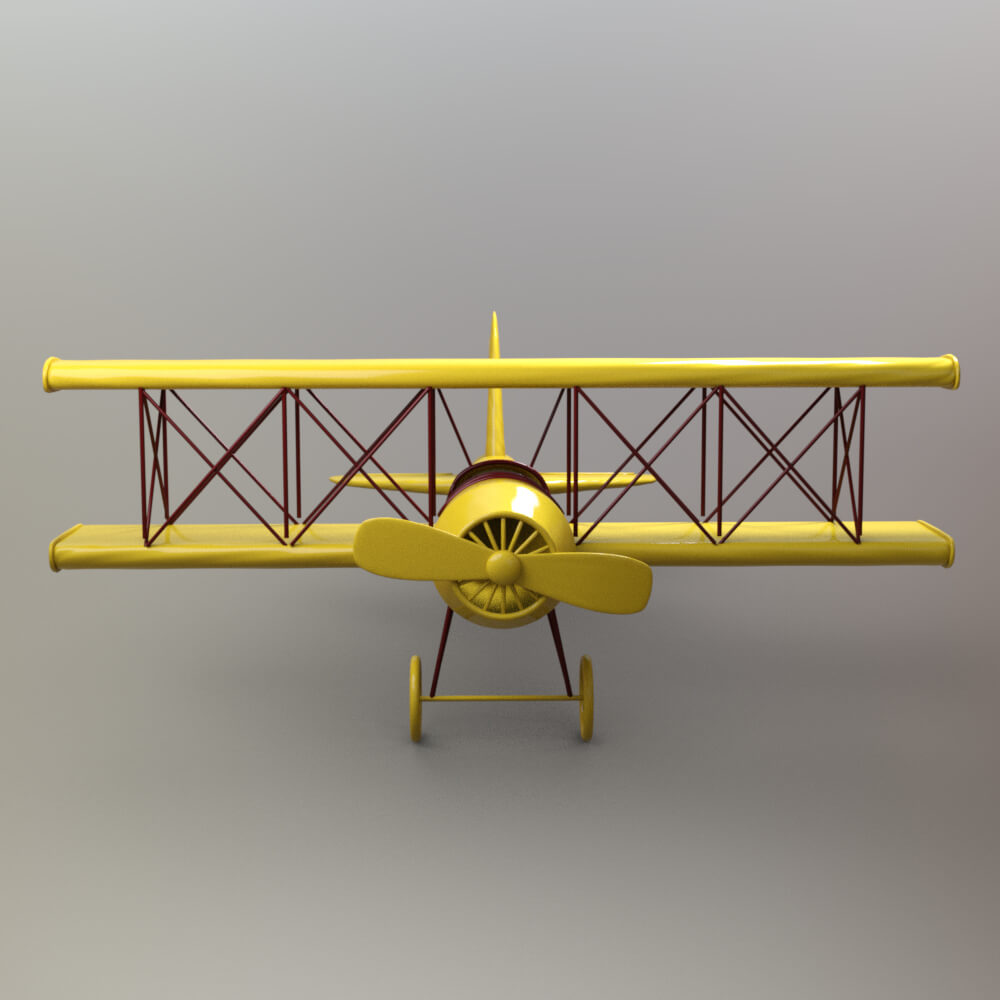 Vintage Toy Biplane AQ3D Daz Content