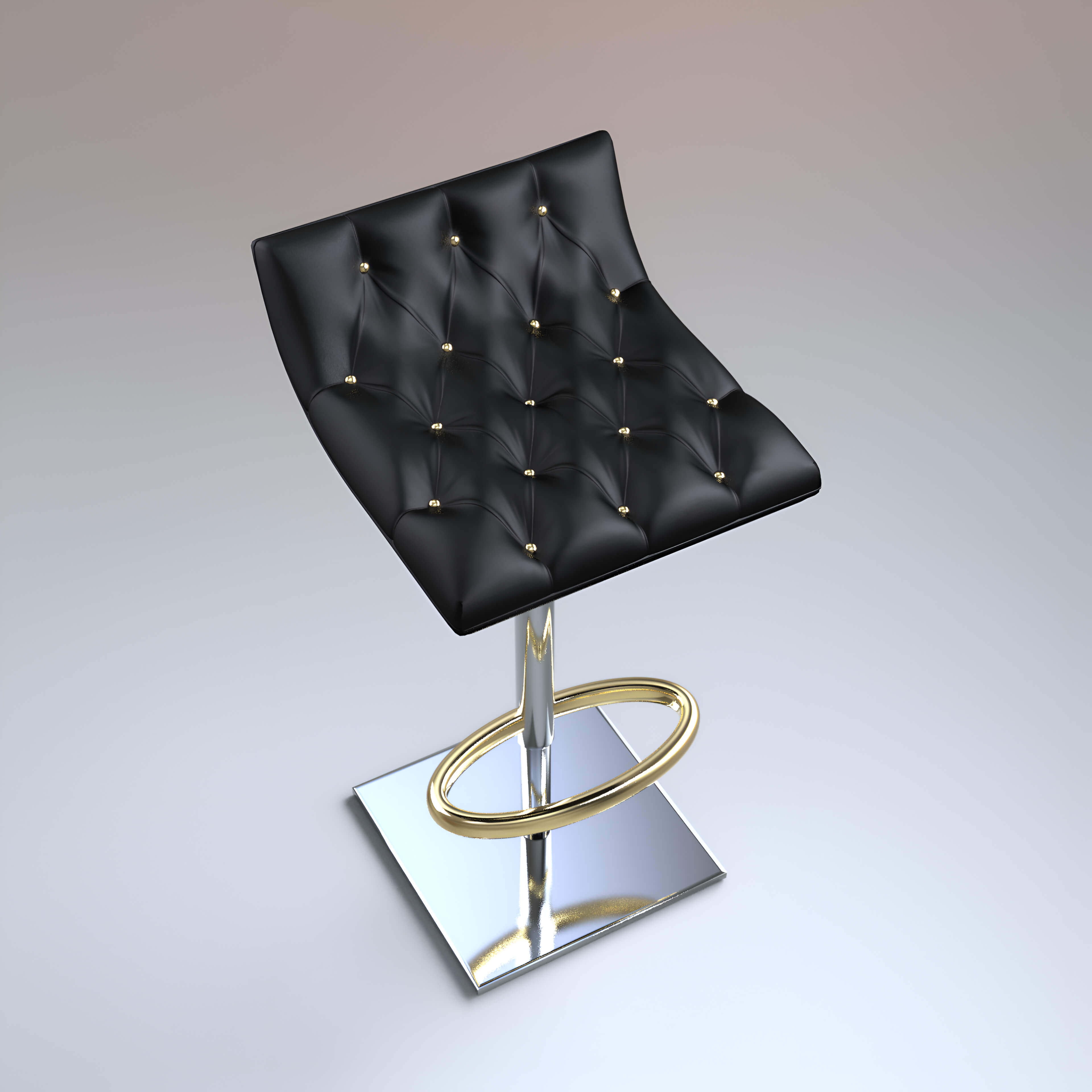 A3S P-Bar Stool 10 3D Render, Digital Artwork by Architect3DStudio