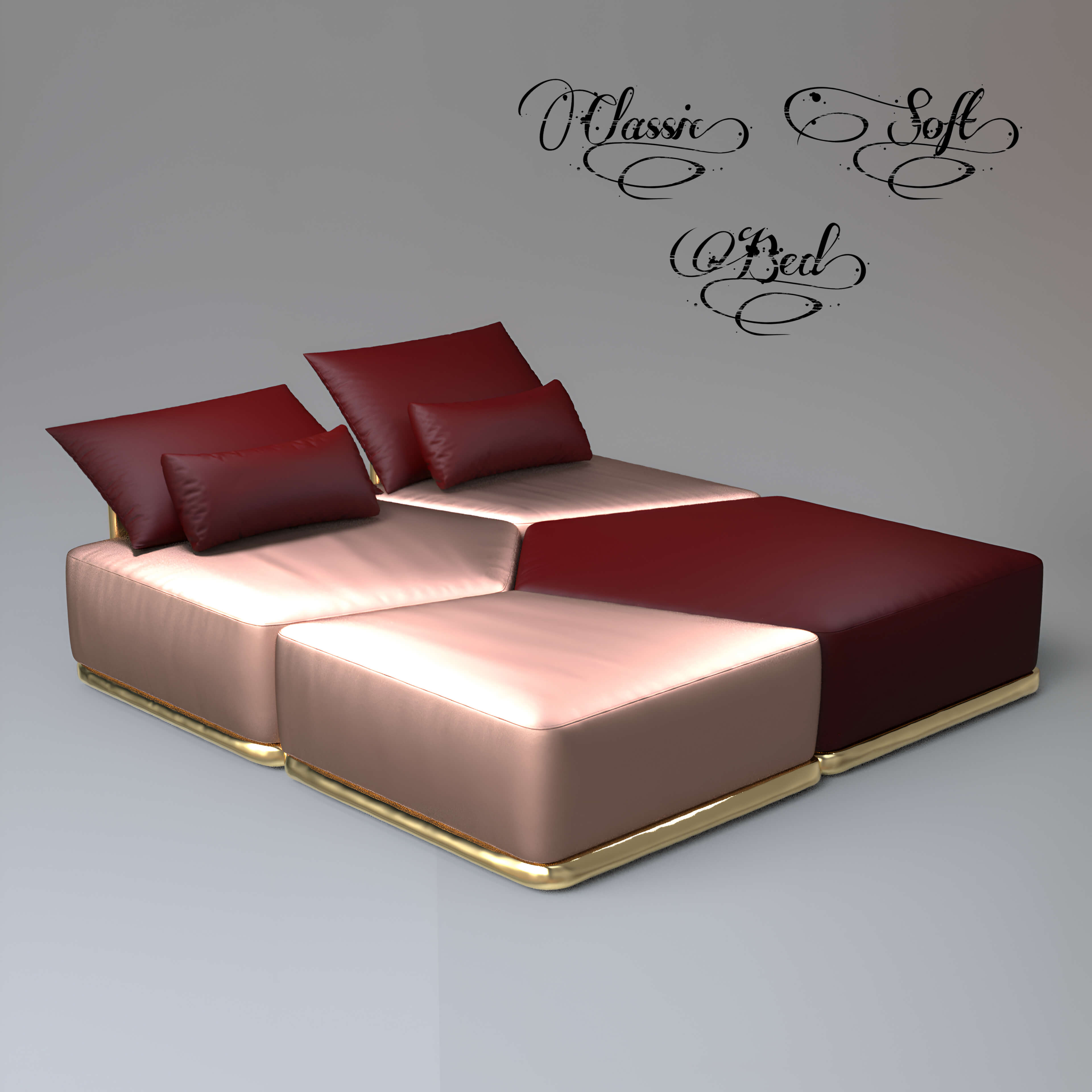 A3S P-Bed Model 128 3D Render, Digital Artwork by Architect3DStudio