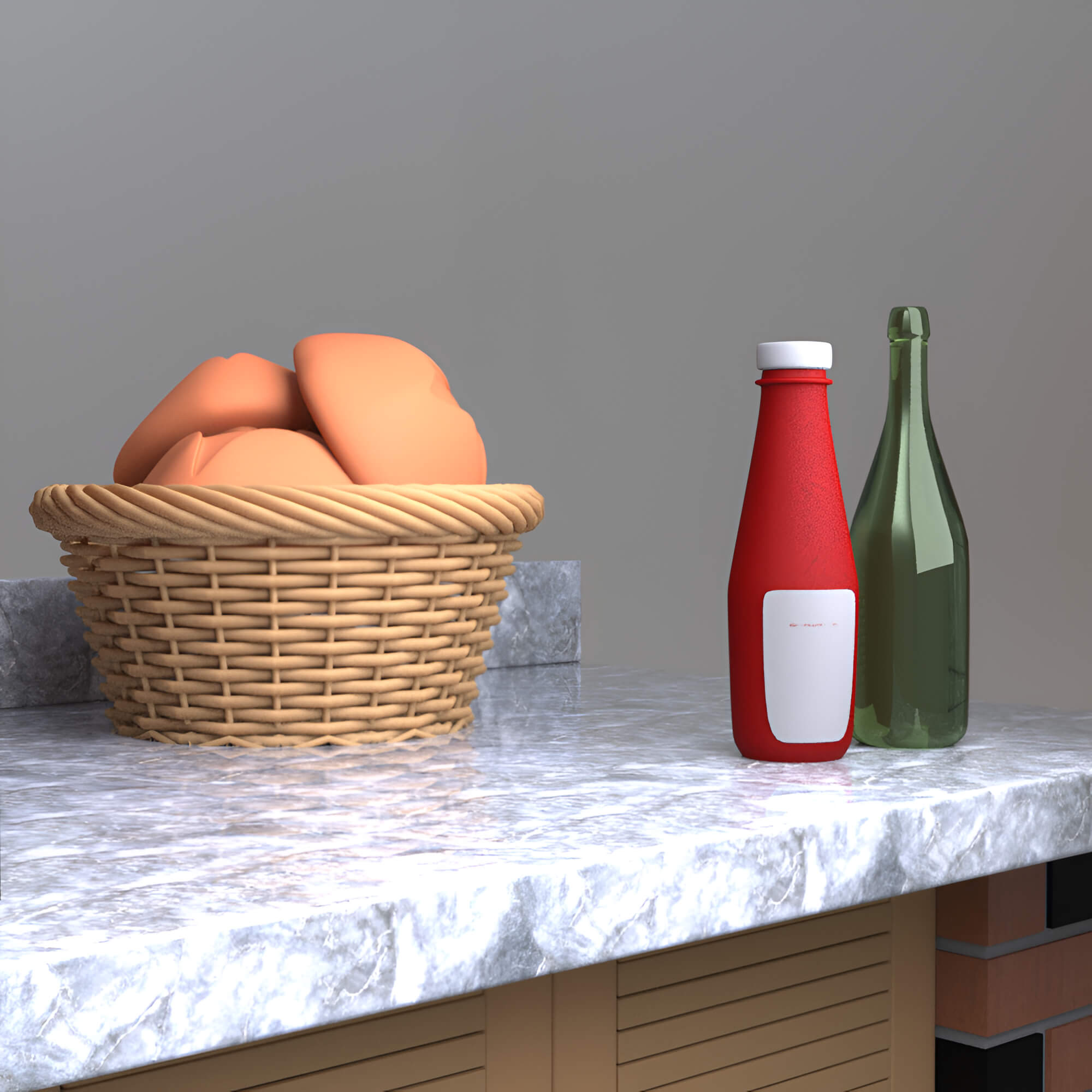A3S P-Brick Barbecue Grill 3D Render, Digital Artwork by Architect3DStudio