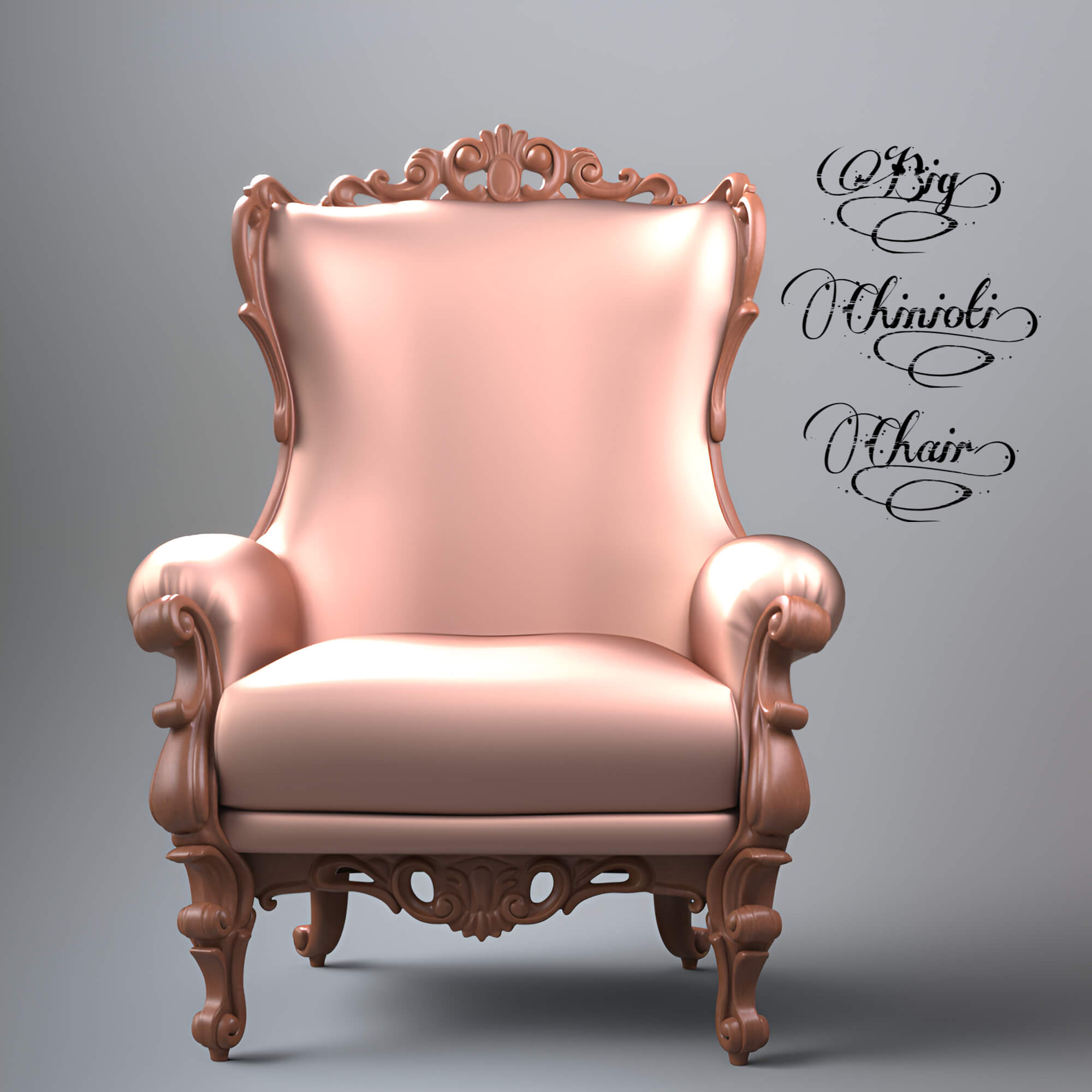 A3S P-Chair 187 3D Render, Digital Artwork by Architect3DStudio