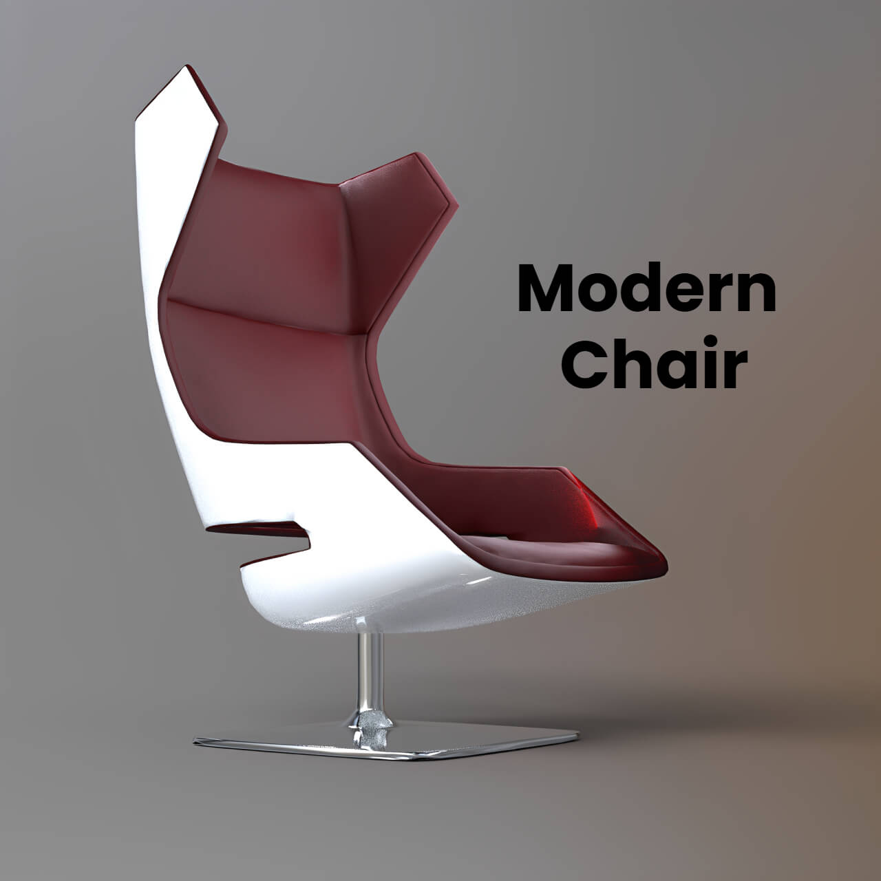 A3S P-Chair 188 3D Render, Digital Artwork by Architect3DStudio