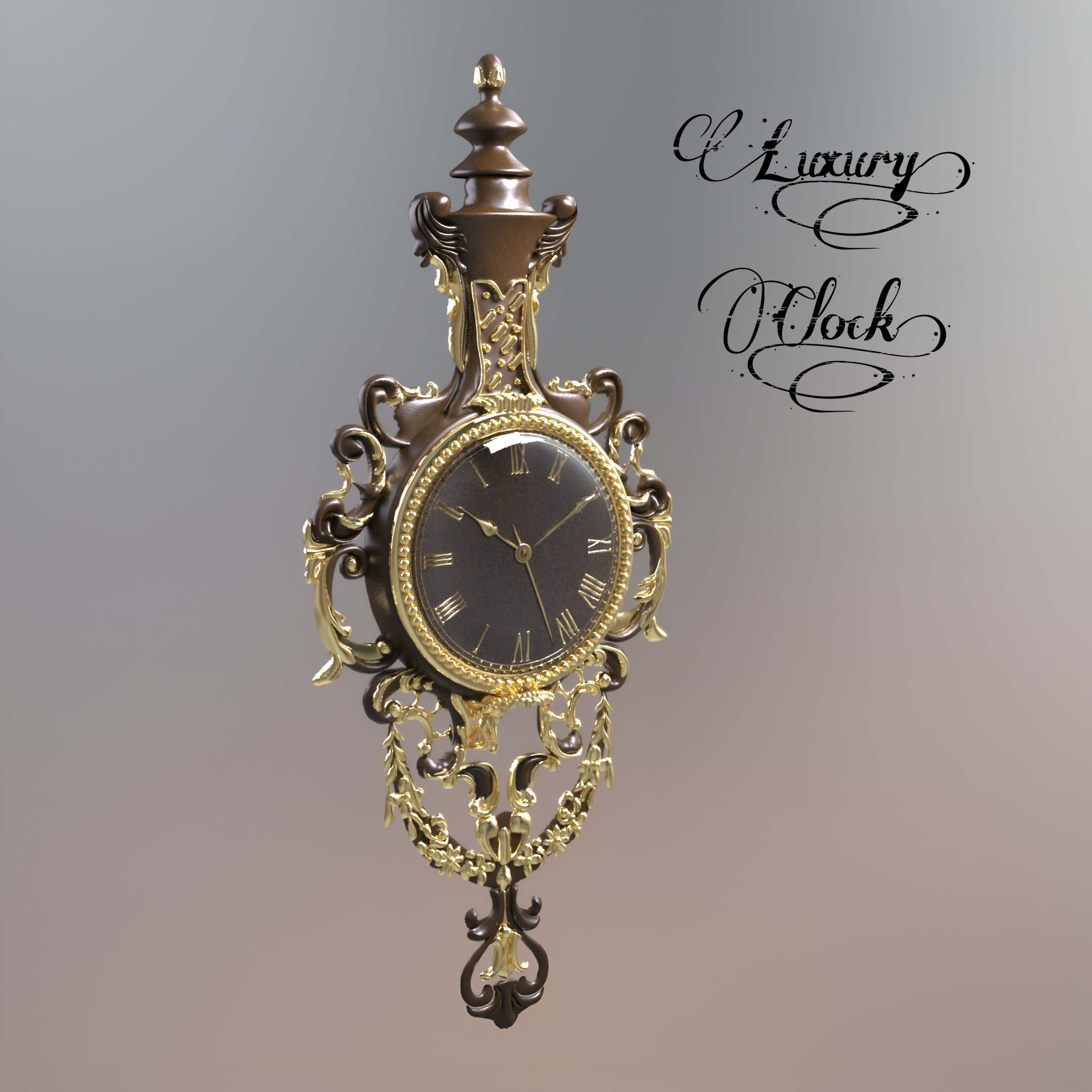 A3S P-Clock Model 3D Render, Digital Artwork by Architect3DStudio