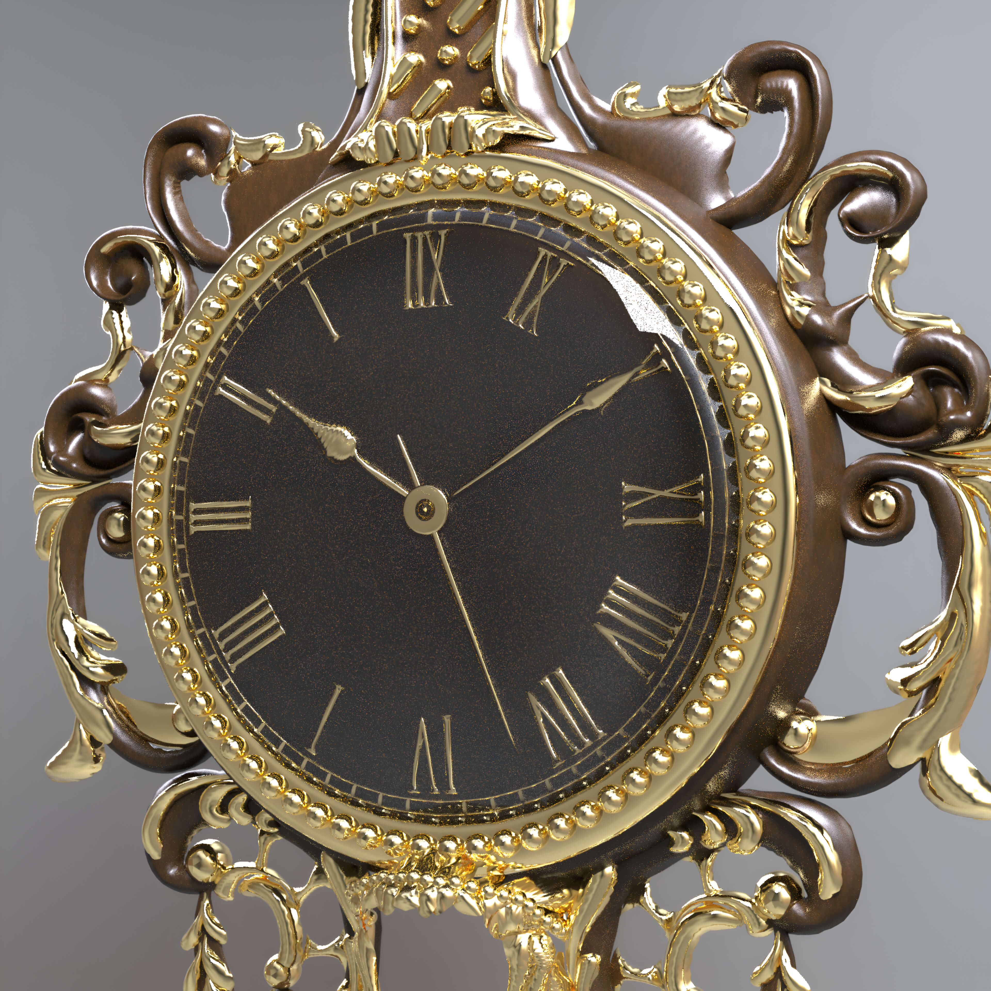 A3S P-Clock Model 3D Render, Digital Artwork by Architect3DStudio