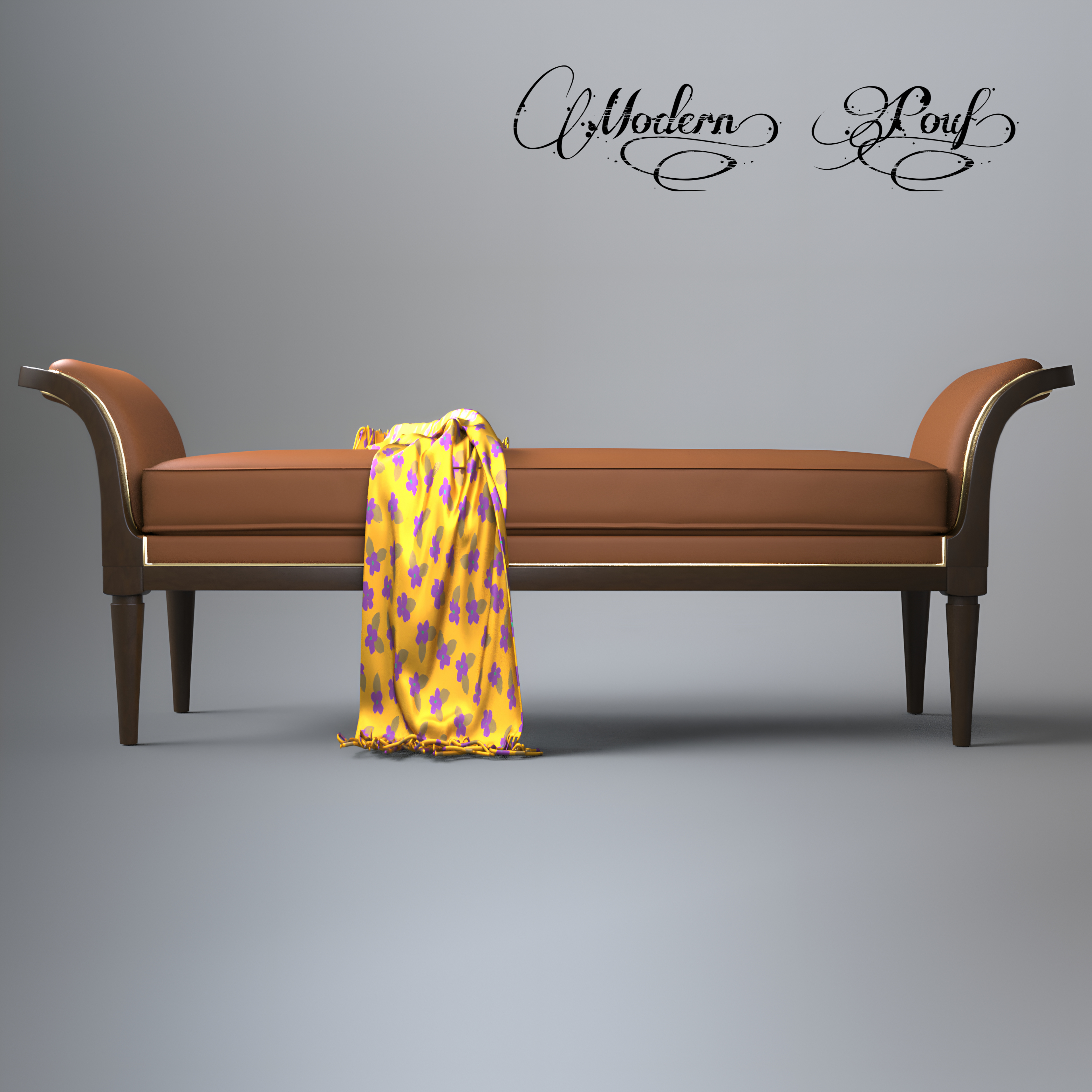 A3S P-Pouf Model 5 3D Render, Digital Artwork by Architect3DStudio
