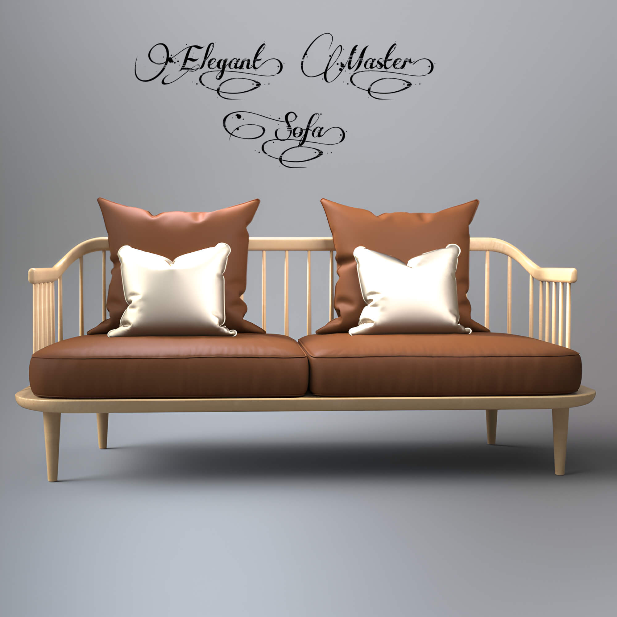 A3S P-Sofa Model 131 3D Render, Digital Artwork by Architect3DStudio