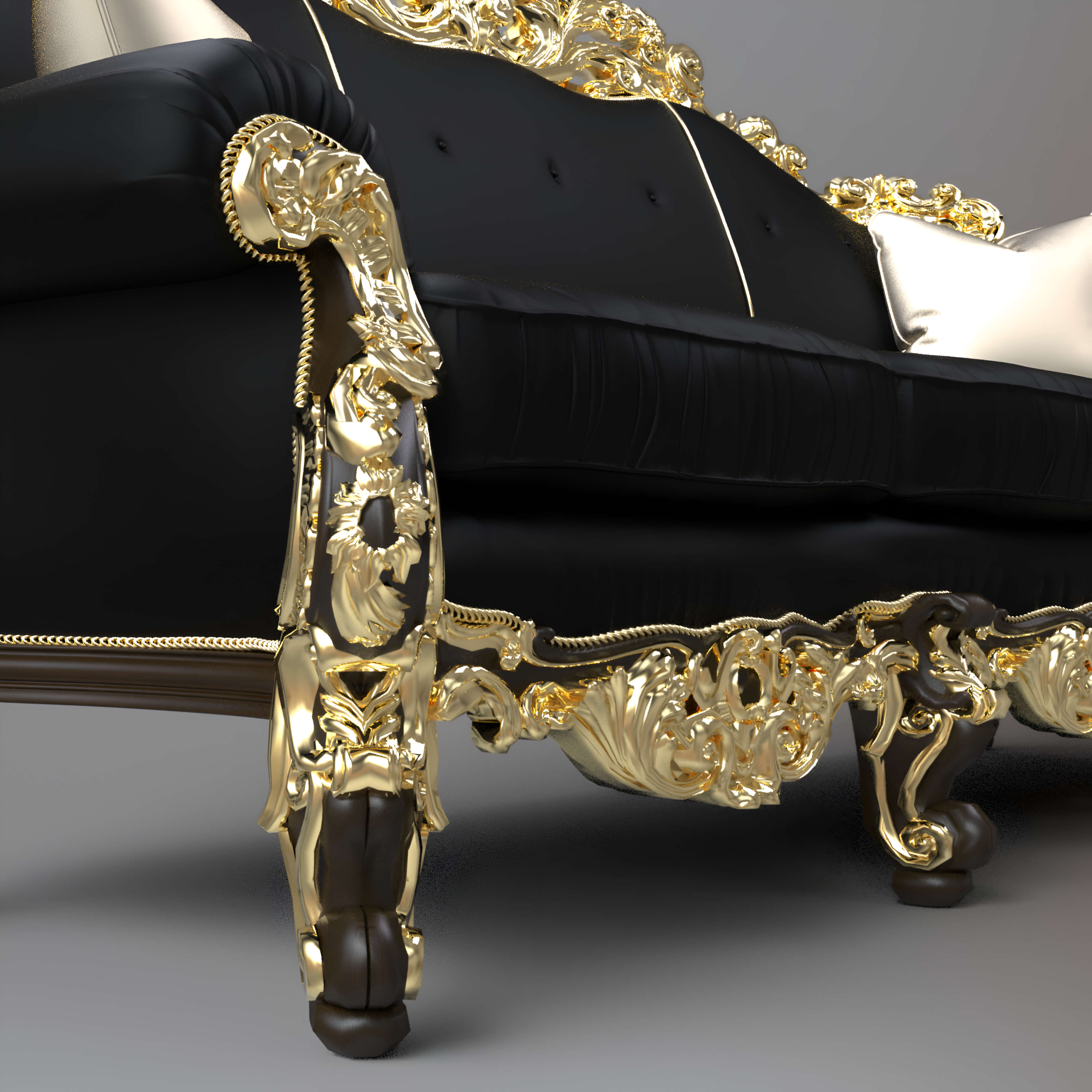 A3S P-Sofa Model 133 3D Render, Digital Artwork by Architect3DStudio