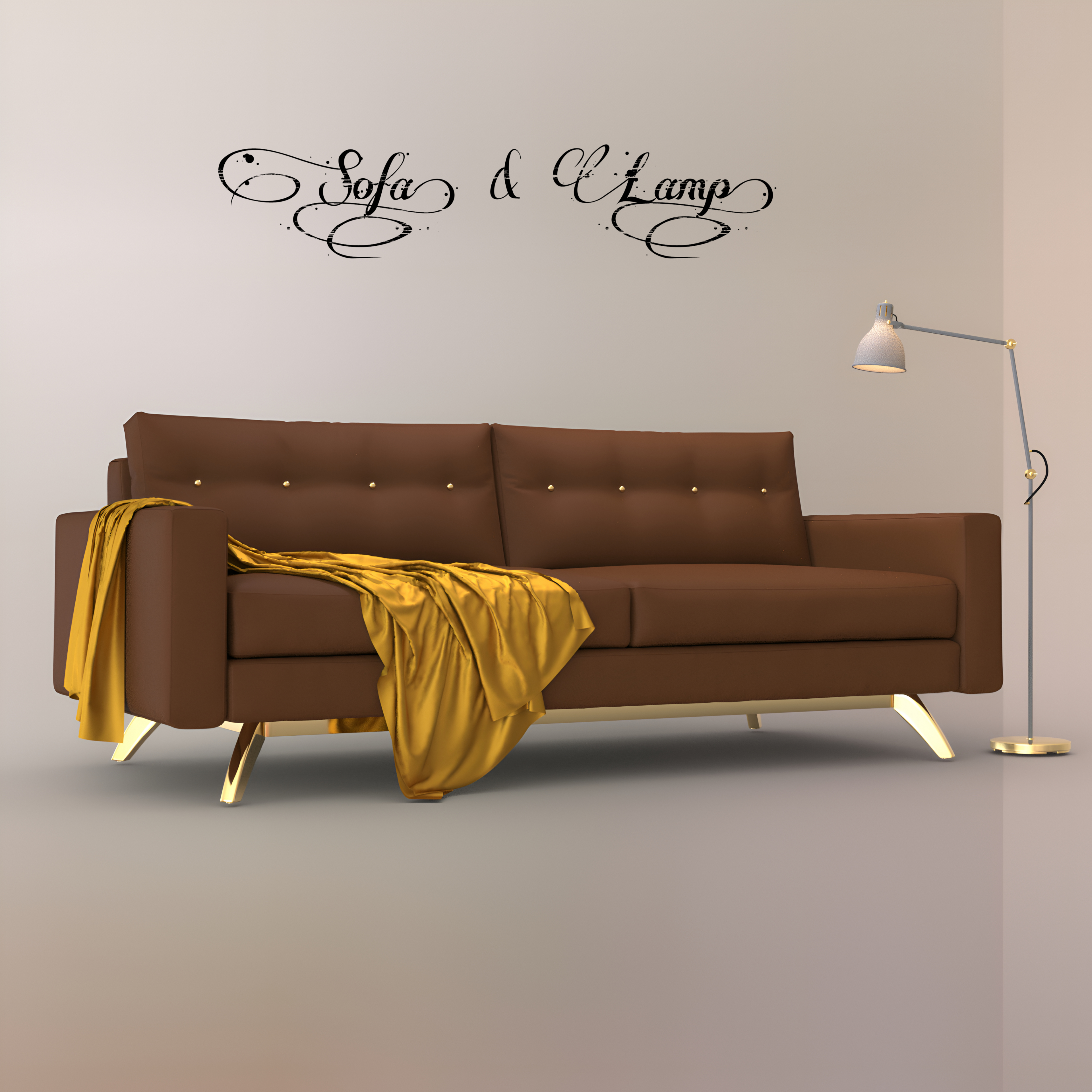 A3S P-Sofa Model 137 3D Render, Digital Artwork by Architect3DStudio