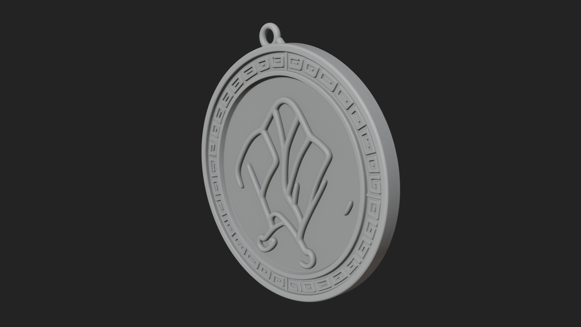 Acanthus Leaf Oval Plaque Design 4 3D Print Model 3D Model