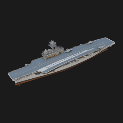 Aircraft Carrier Model Design 1 3D Print Model