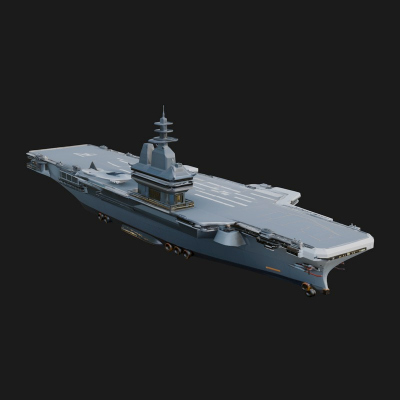 Aircraft Carrier Model Design 11 3D Print Model