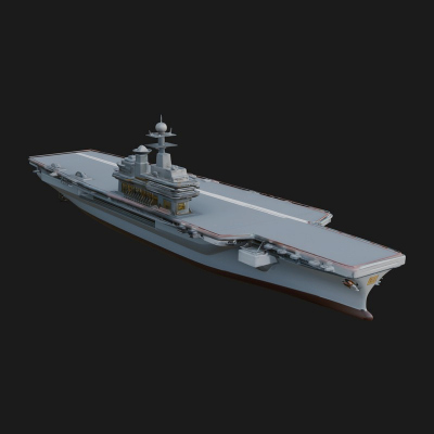 Aircraft Carrier Model Design 12 3D Print Model