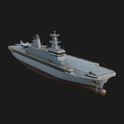 Aircraft Carrier Model Design 13 3D Print Model