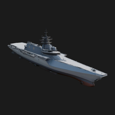 Aircraft Carrier Model Design 14 3D Print Model