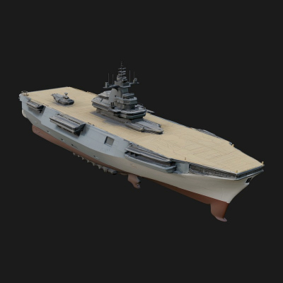 Aircraft Carrier Model Design 17 3D Print Model