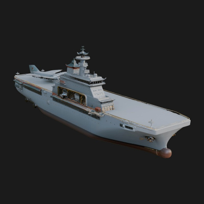 Aircraft Carrier Model Design 2 3d Print Model
