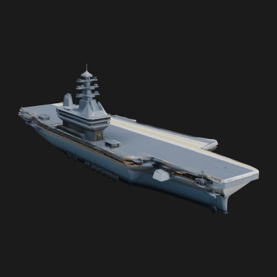 Aircraft Carrier Model Design 4 3D Print Model