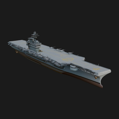 Aircraft Carrier Model Design 7 3D Print Model