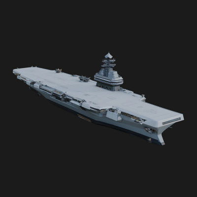 Aircraft Carrier Model Design 9 3D Print Model