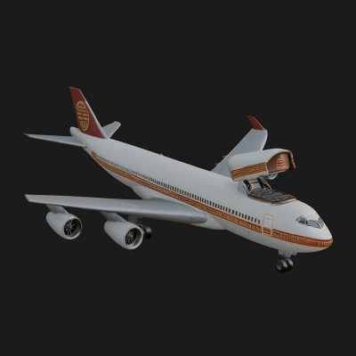 Airliner Plane Model Design 1 3D Print Model