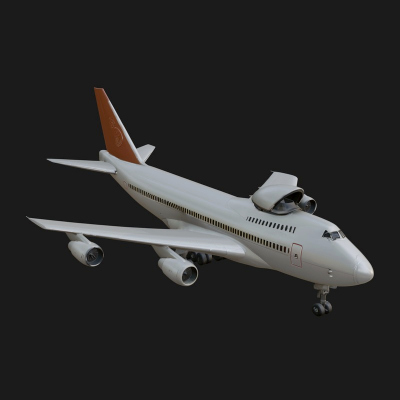 Airliner Plane Model Design 10 3D Print Model