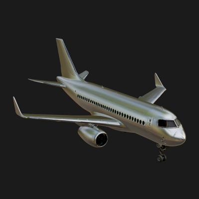 Airliner Plane Model Design 15 3D Print Model