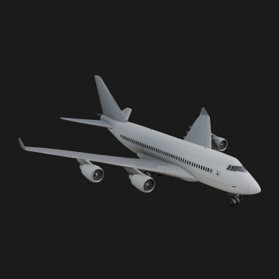 Airliner Plane Model Design 18 3D Print Model