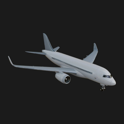 Airliner Plane Model Design 19 3D Print Model