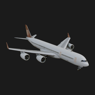 Airliner Plane Model Design 4 3D Print Model