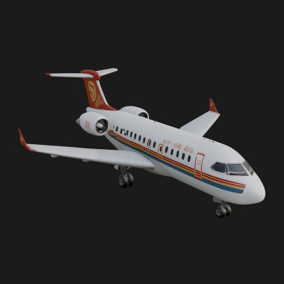 Airliner Plane Model Design 5 3D Print Model