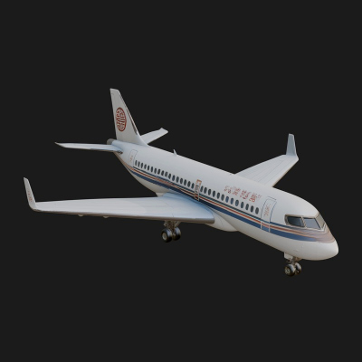 Airliner Plane Model Design 8 3D Print Model