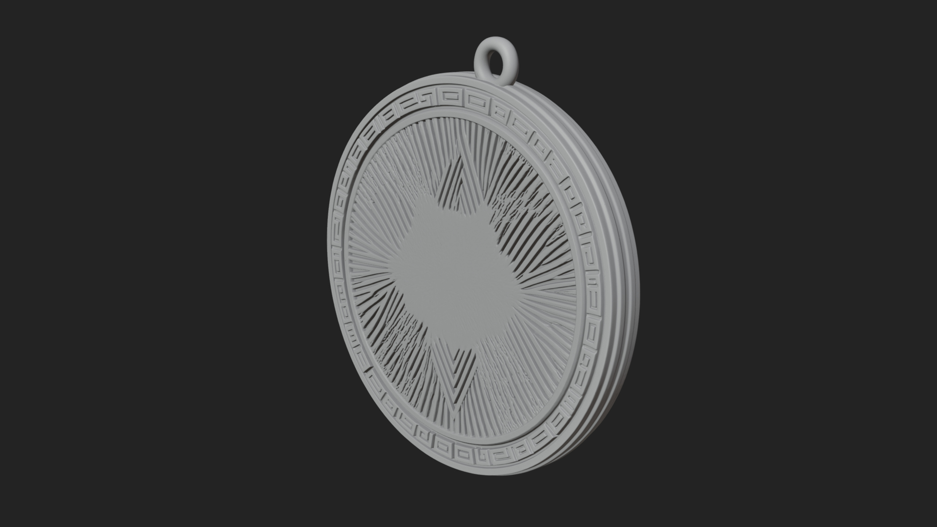All Seeing Eye Star Pendant Design 3 3D Print Model 3D Model